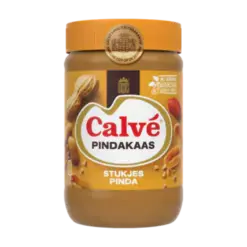 Calvé Pindakaas met stukjes pinda 650 gram