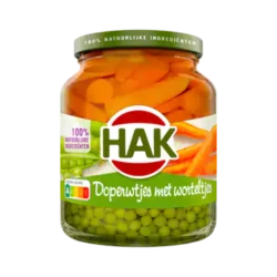 Hak peas with carrots