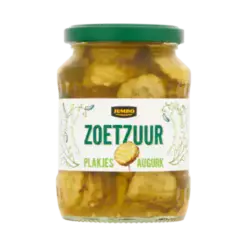 Jumbo Plakjes Augurken Zoetzuur