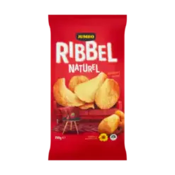 Jumbo Ribbel Naturel Chips