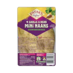 Patak's Knoblauch und Kräuter Mini Naans