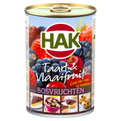 Hak Taart en Vlaaifruit Bosvruchten