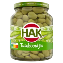 Hak tuinboontjes, pot