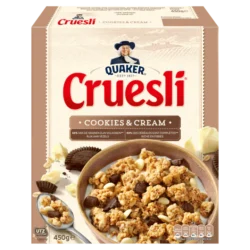 Quaker Cruesli Kekse und Sahne