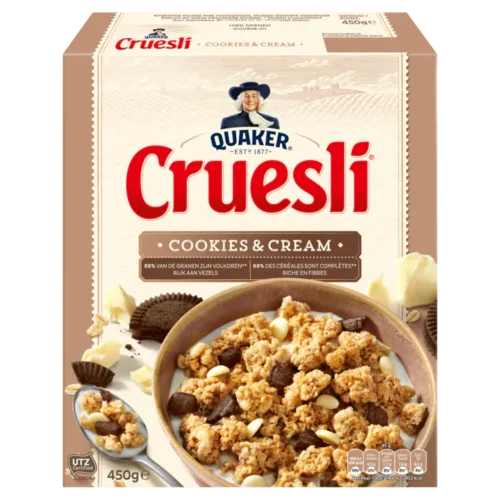 Quaker Cruesli Cookies en Cream