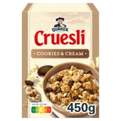 Quaker Cruesli Cookies en Cream