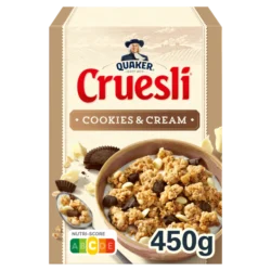 Quaker Cruesli Kekse und Sahne