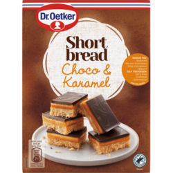 Dr. Oetker Shortbread Schoko und Karamell Keks Backmischung