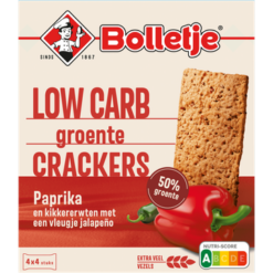 Bolletje Low Carb Groentecrackers Paprika Jalapeño
